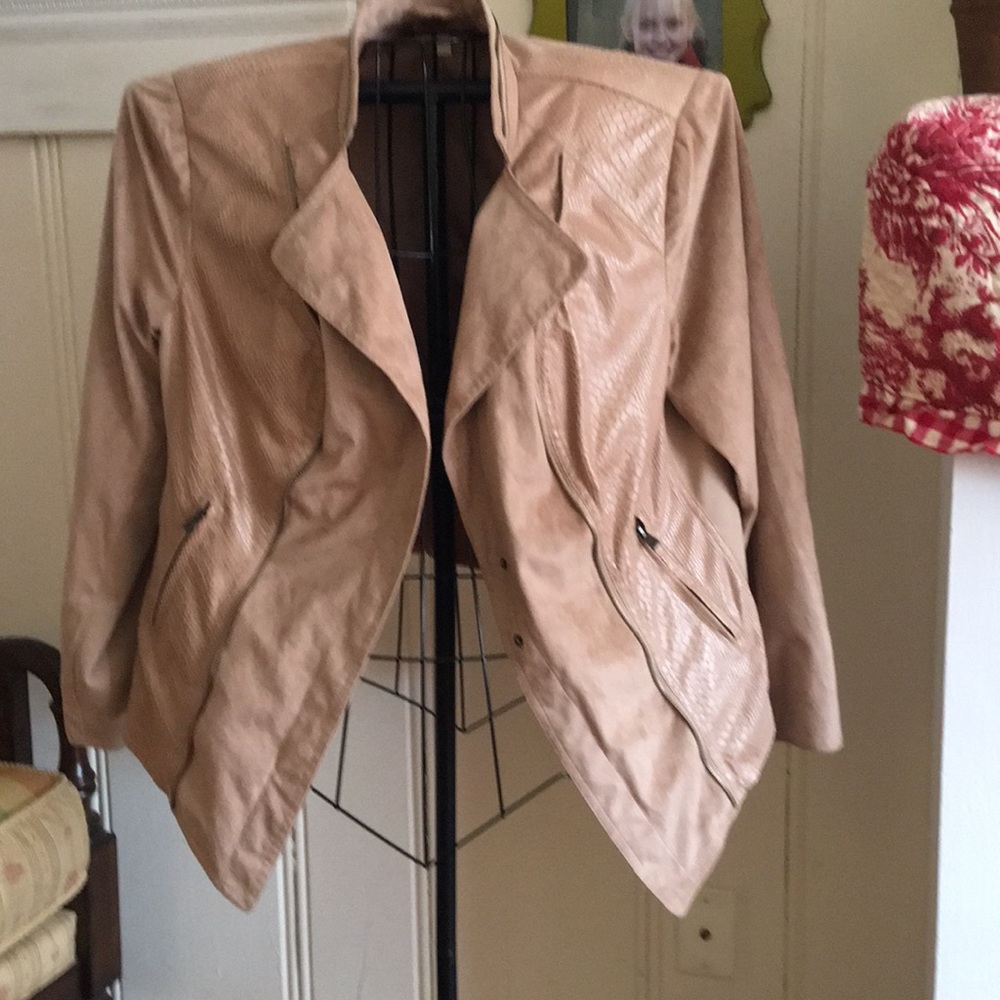 Liz Lange faux suede moto jacket!